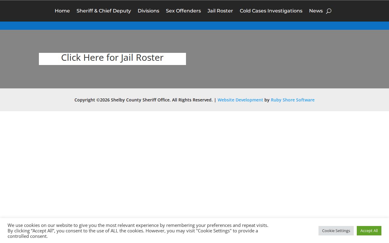 Shelby County 24 hour release roster gateway